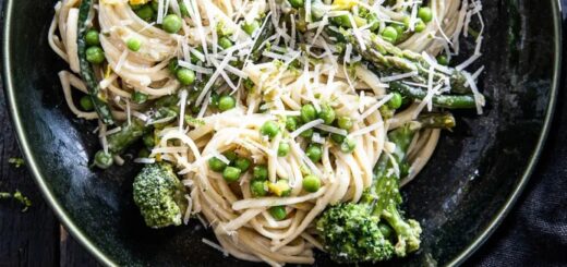 Green vegetable pasta