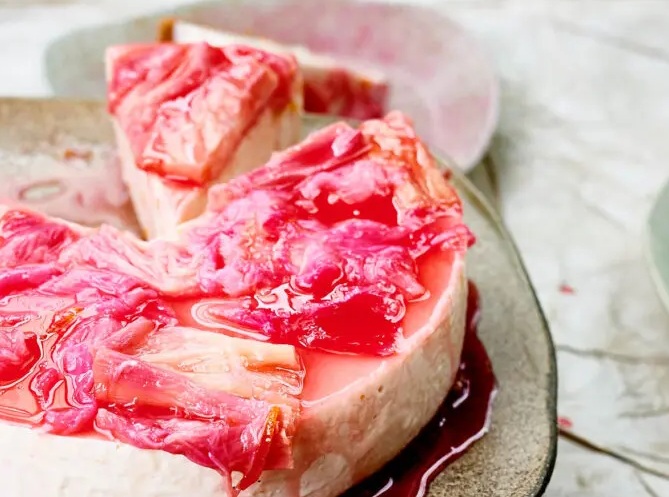 Rhubarb cheesecake recipe