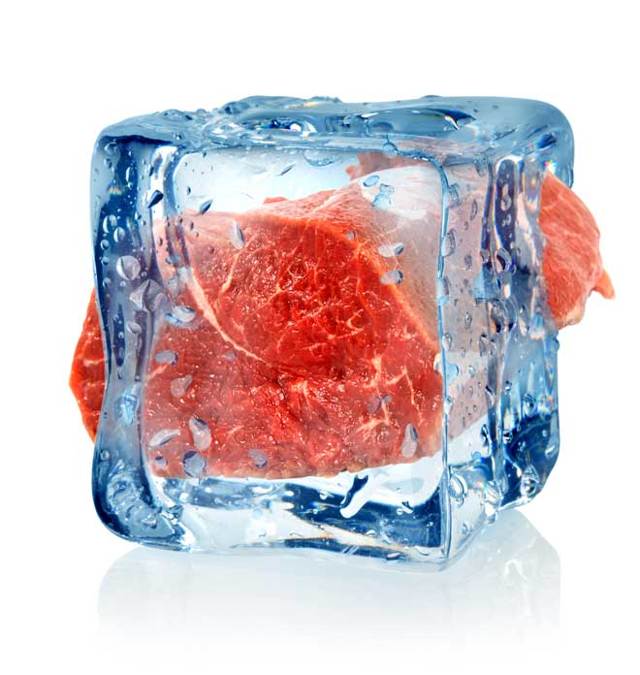 How was meat stored when there were no refrigerators?