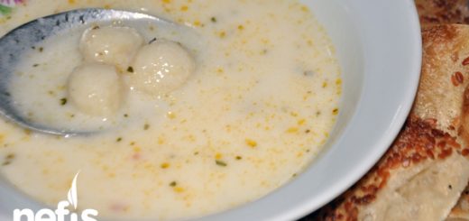 Yogurt Soup with Bulgur Meatballs