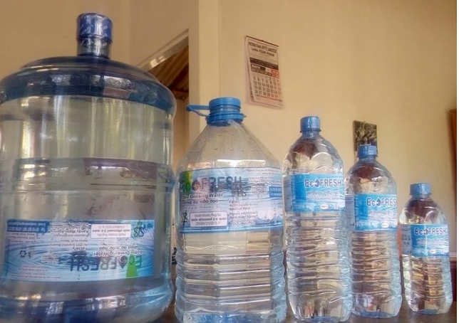 How long can bottled water be stored after opening